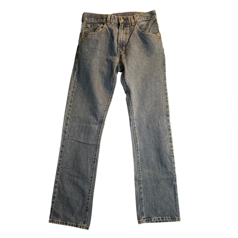 Levi's 517 Bootcut Jeans Mens 31x34 Blue Red Tab Denim